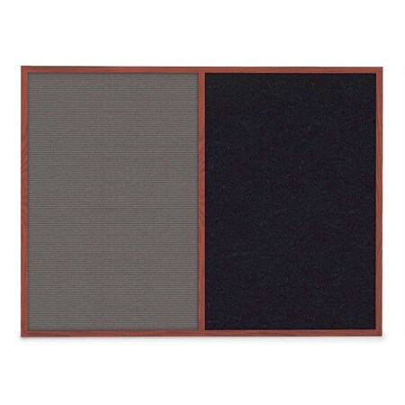 United Visual Products Sliding Door Indoor Enclosed Corkboard, 3 UV9000ACS-GOLD-RUBBER